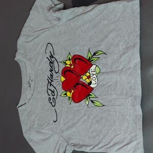 Y2k vintage Ed hardy crop top
